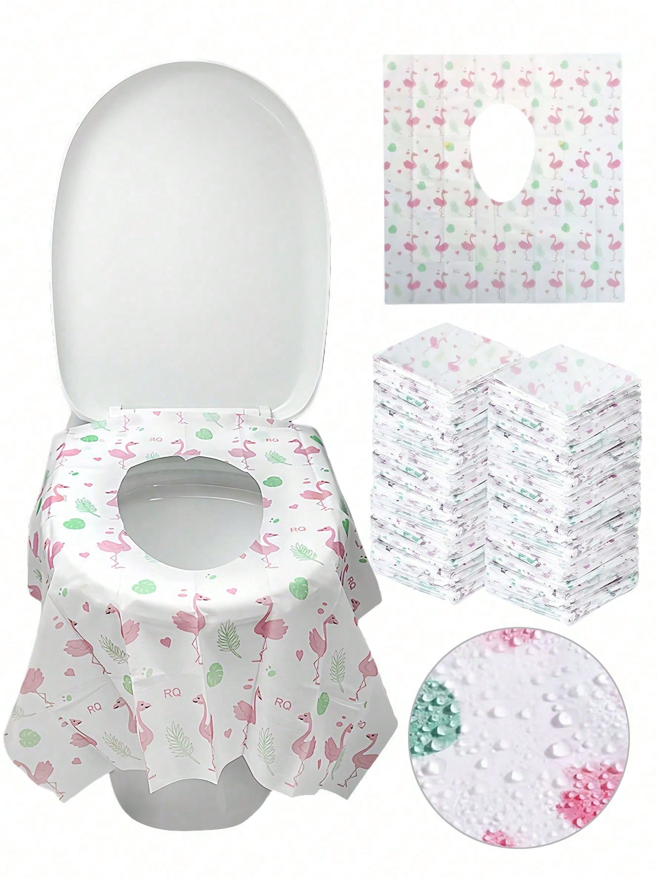 10pcs Disposable Toilet Seat Covers, Travel Essential, Large Waterproof Toilet Mats Suitable For Home, Travel, Public Restrooms, Fully Cover The Toilet, Mother's Day Gift, For Kids