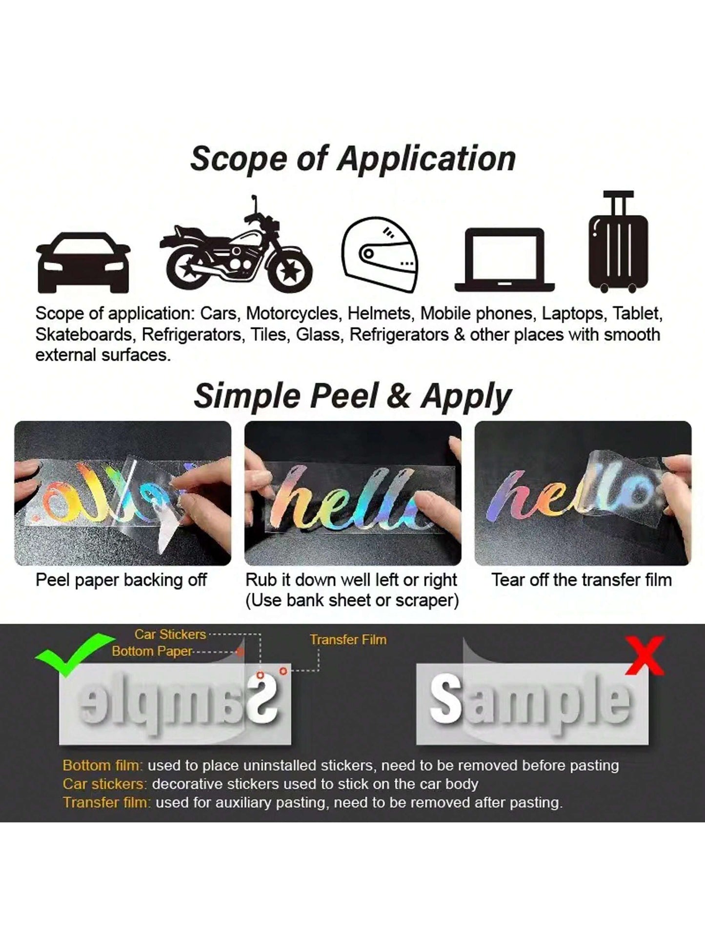 1pc "Doing Mom " Car Exterior Decoration Stickers, Car Warning Stickers