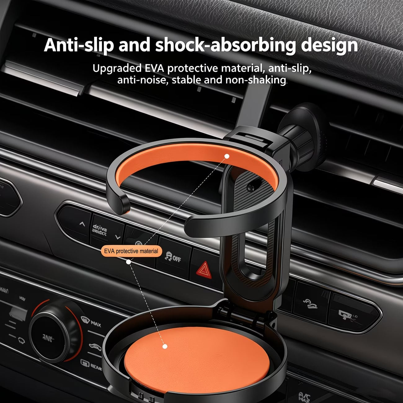 1pc Multi-Function Foldable Car Air Vent Cup Holder/Bottle Holder/Water Bottle Holder/Ashtray Holder/Multi-Function Car Coffee Cup Holder
