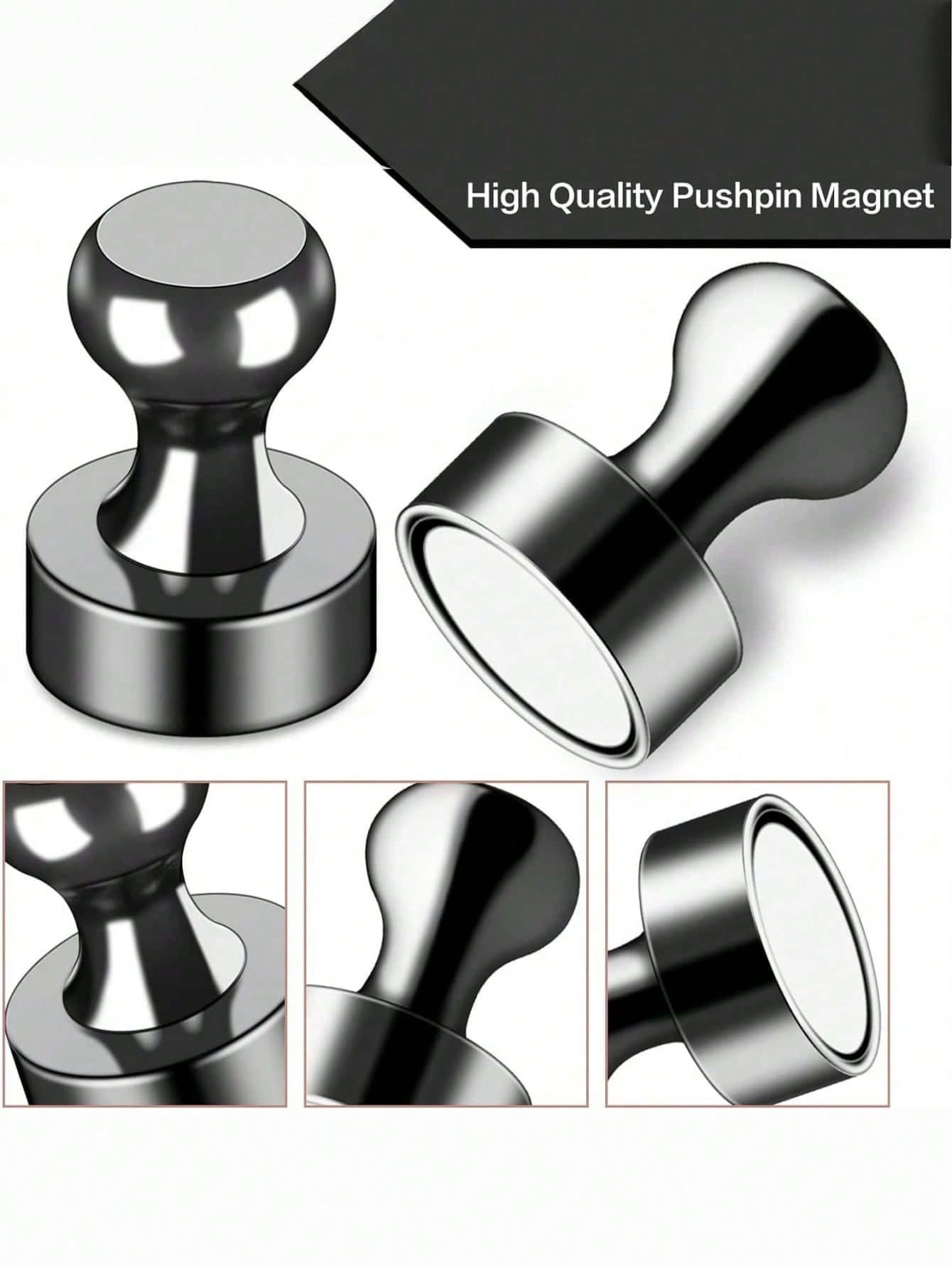 5 10 20 PCS Strong Magnetic Metal Heavy Duty Multi Purpose Black Magnets For Whiteboard Fridge Home Office Organization DIY Crafts Hardware Tools Storage Display Powerful