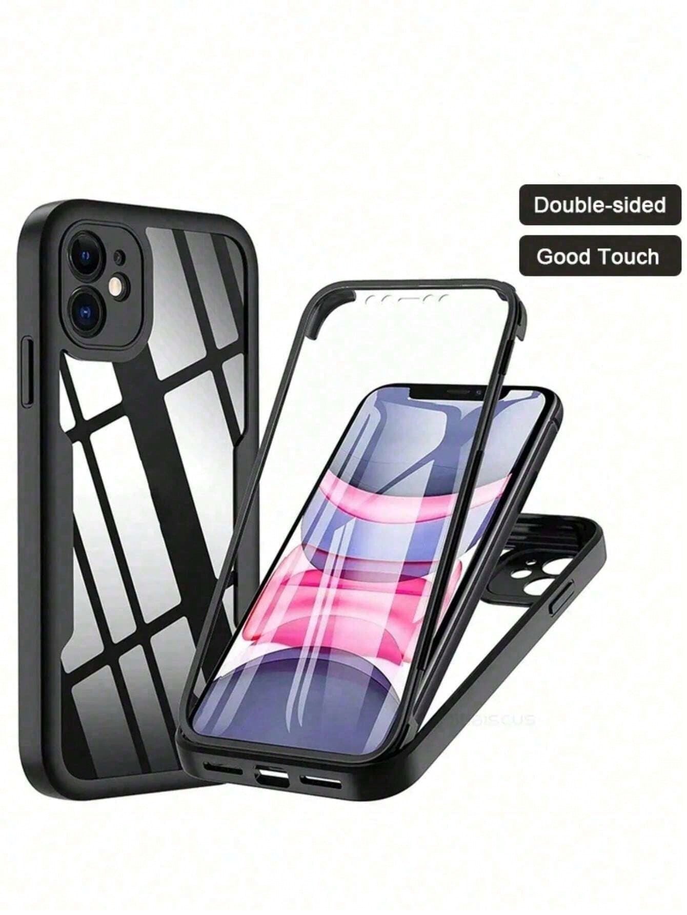All-Inclusive Integrated Shockproof 1pc 360 Degree Full Body Protective Case Compatible With Iphone 15 14 13 12 11 Pro Max Plus X Xs Xr/ Galaxy S25 S24 S23 S22 S21 S20 Ultra Plus FE Integrated Screen