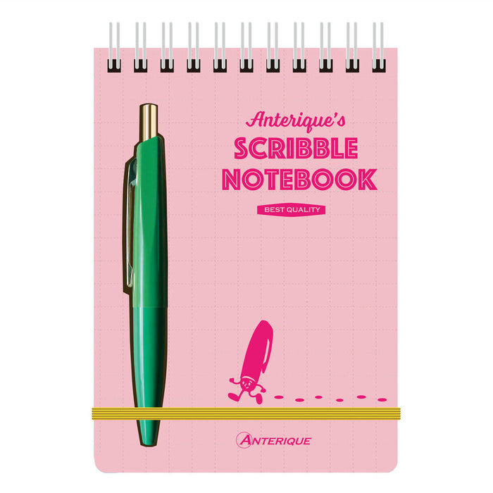 Anterique Pocket Scribble Note Set with Mini Pen, Pink