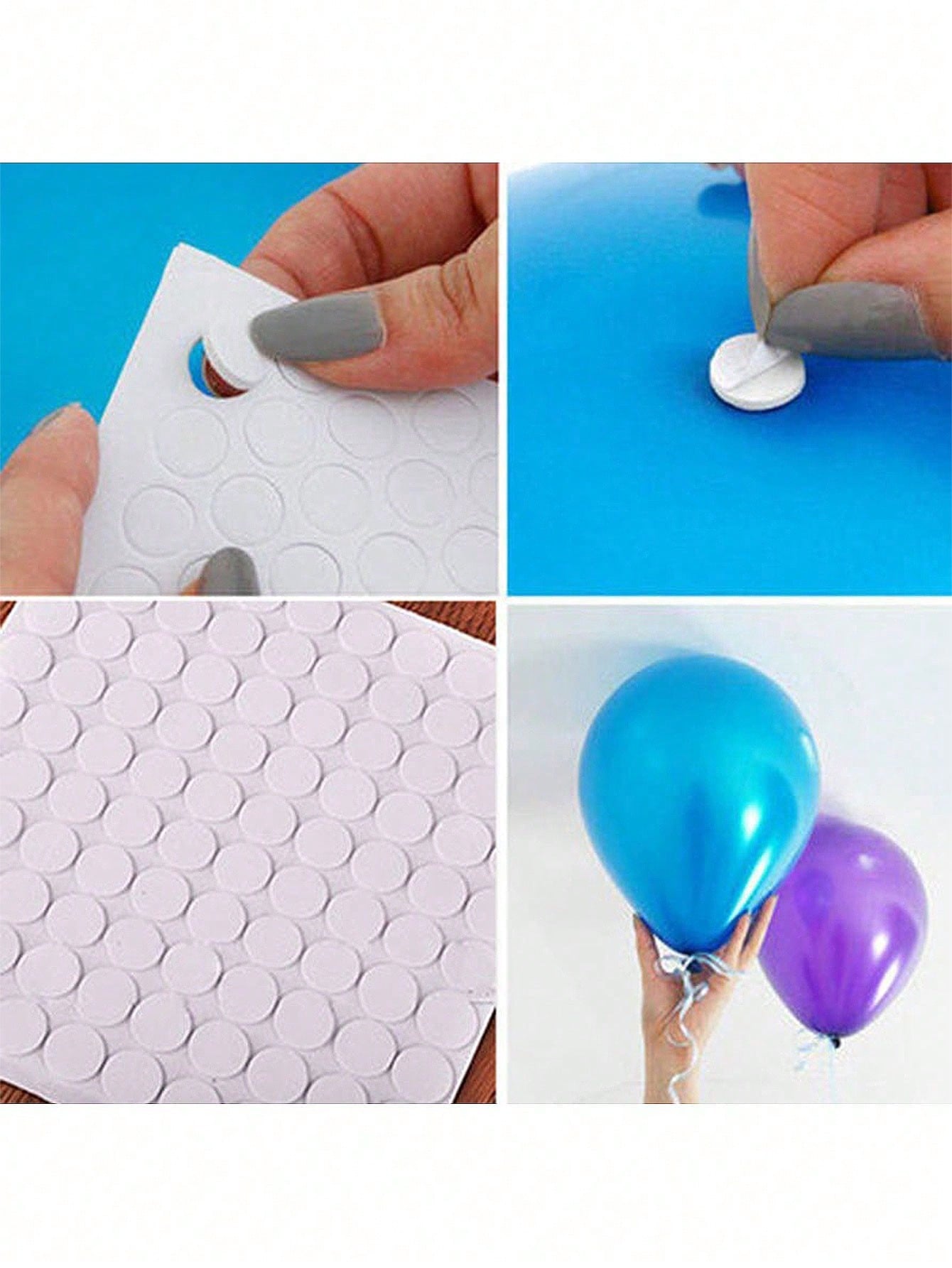 Balloon Decoration Accessories- Super Sticky Stickers, Balloon Double-Sided Adhesive, Balloon Foam Round Glue Dots