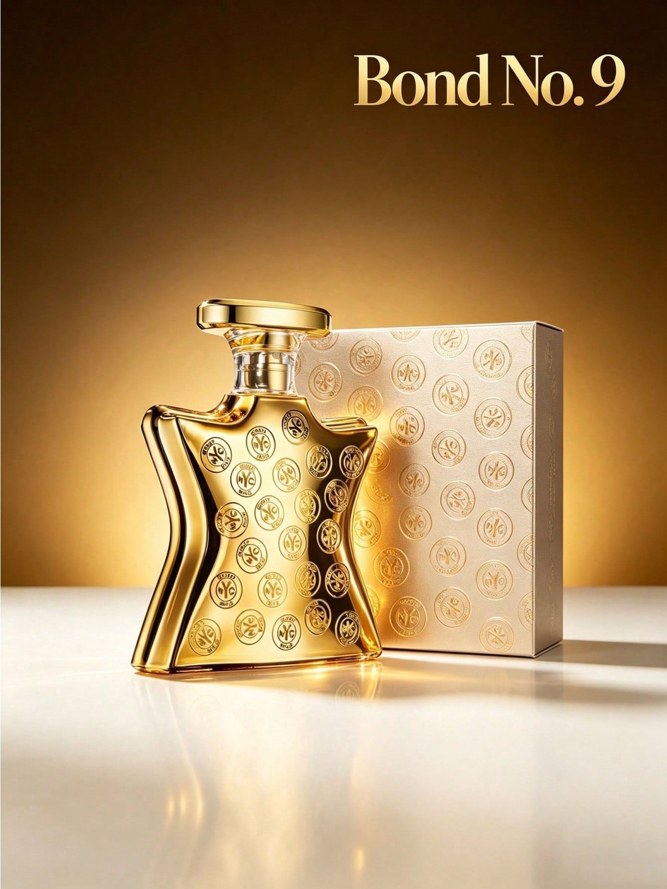 Bond No. 9 Bond No.9 NYC Gold 100ml Unisex Fragrance, Luxury Oud Rose Oriental Woody Perfume With Gold Embossed Bottle For Men & Women