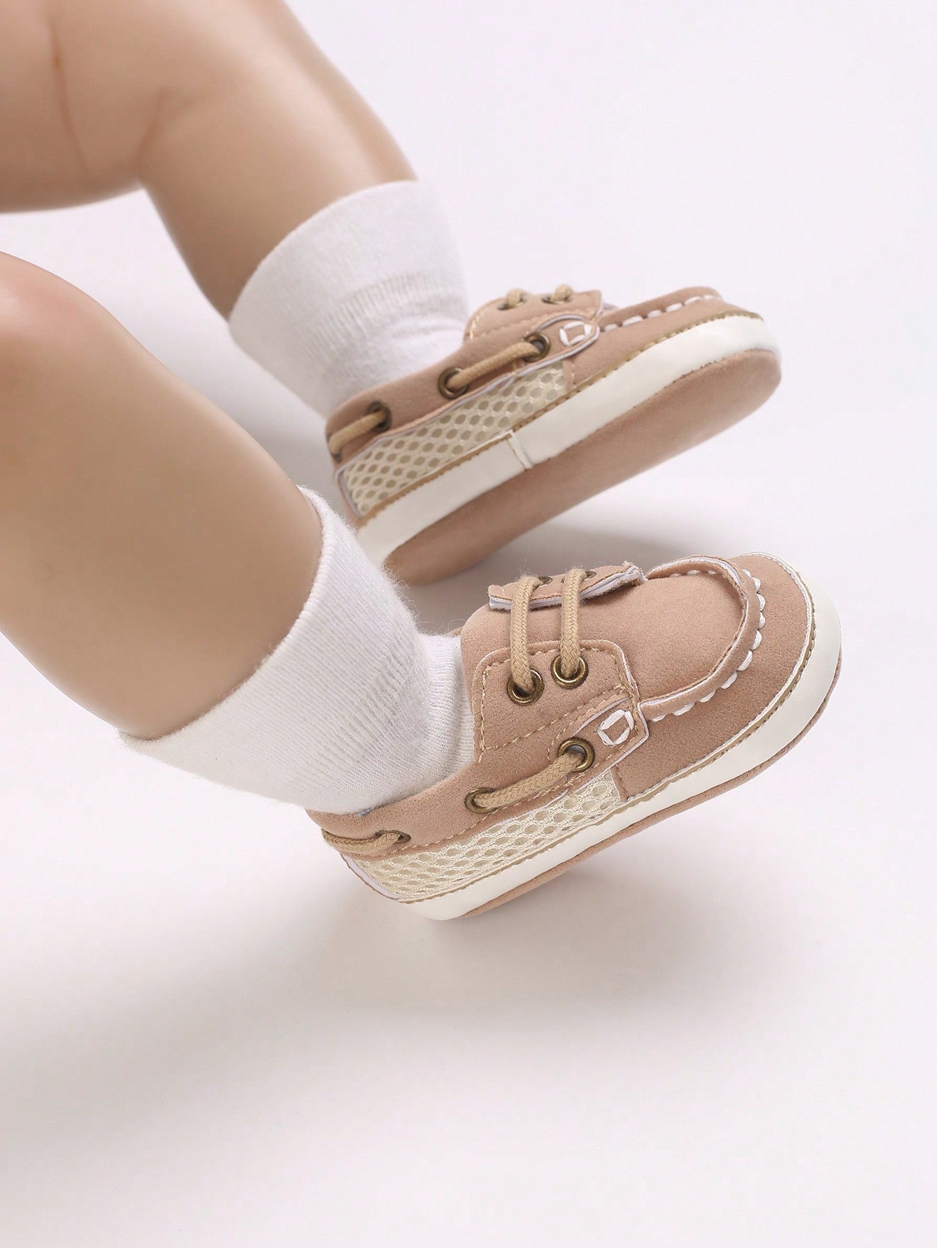 Classic Infant Boys Lace-Up Casual Sports Shoes Soft Sole Comfortable Walking Shoes