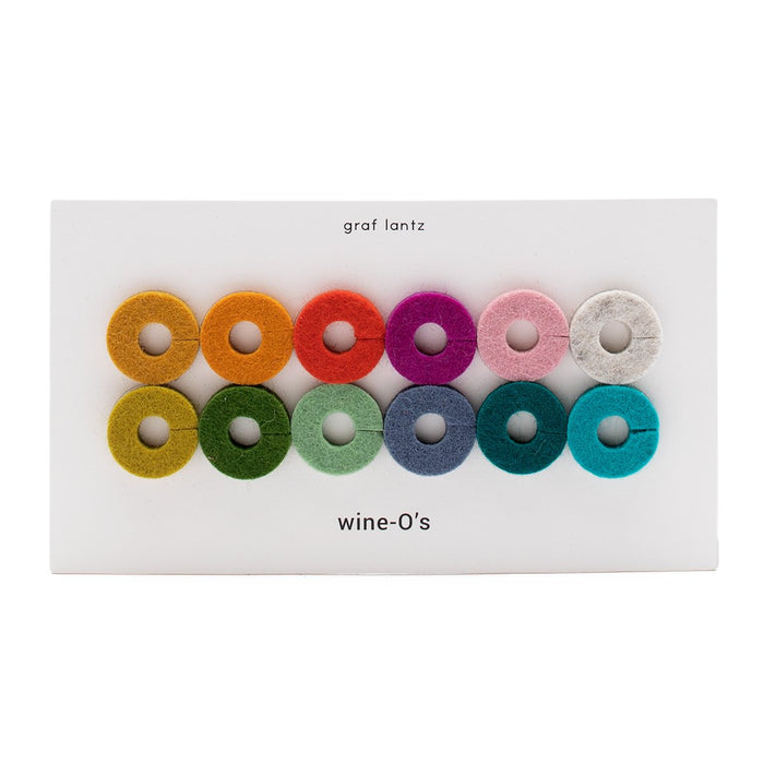 Felt Wine-Os - Wine Glass Markers, Round