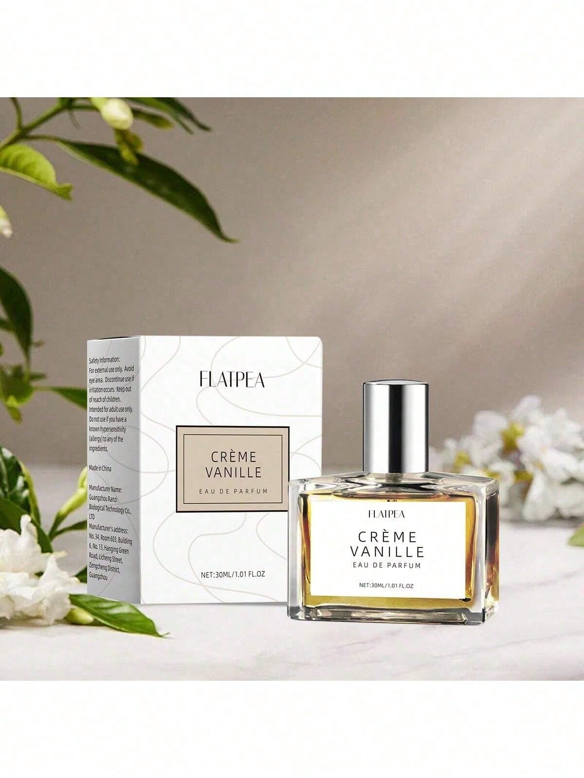 FLATPEA 30ml Vanilla Cream Perfume, Sweet And Charming, Long-Lasting Fresh Fragrance, Showing Unique Charm, Ideal Gift For Girlfriends And Friends