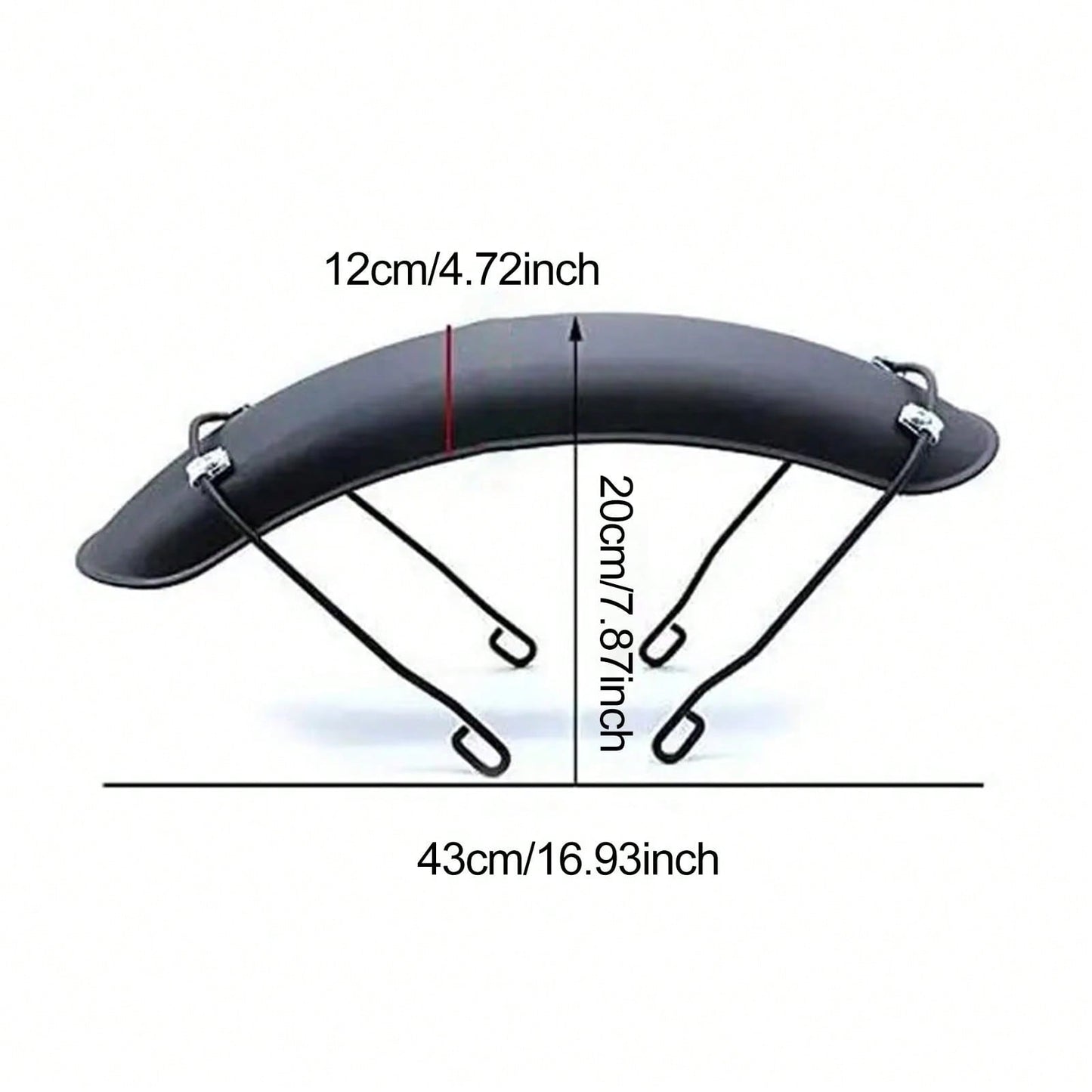 Front Fender For GN125 Bobber, CG125 Cafe Racer, Chopper And Tracker Motorcycles- Vintage Metal Material (Black)