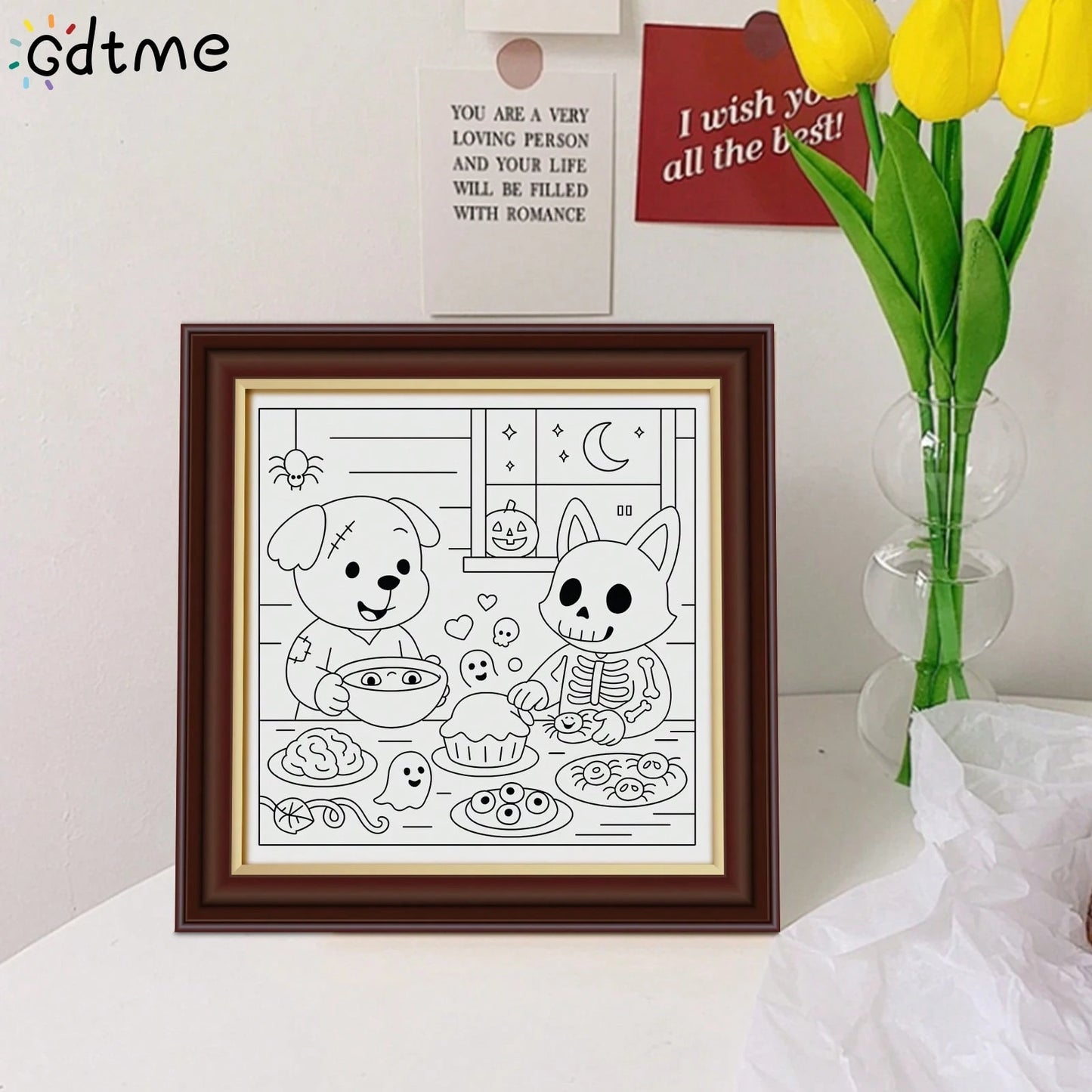 Halloween Spooky Coloring Book, Kawaii Cute Cartoon Ghost Witch Pumpkin Black Cat Coloring Pages, Relaxation And Stress Relief Spooky Fun Holiday Drawing Activity Book For Kids Teens Adults, Art Thera