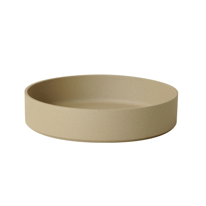 Hasami porcelain extra large bowl in natural color, showcasing modern design and multifunctional form.