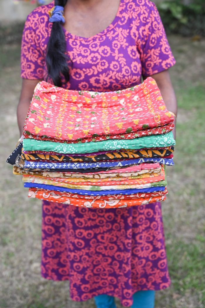 Kantha Kitchen Towel | Fall Vibes