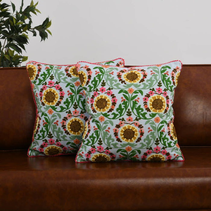 Karma Living - Crossflower Puzzle Cushion 18x18"