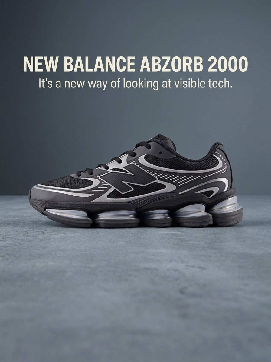 New Balance 2000 Men's Sneakers, Cushioned Supportive, Black, U20008LL