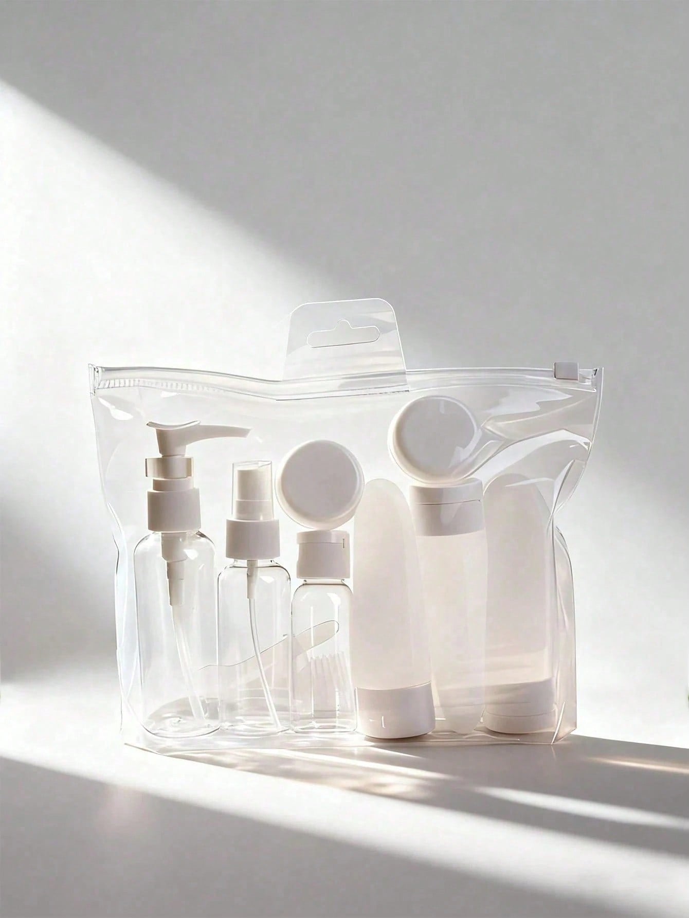 Refillable Travel Bottle Set: Spray, Lotion, Shampoo, Body Wash, Soft Tube Bottles, Empty Liquid Containers Suitable For Cosmetics, Portable Tools, Refillable, Travel Essentials, Travel Storage Bag, B