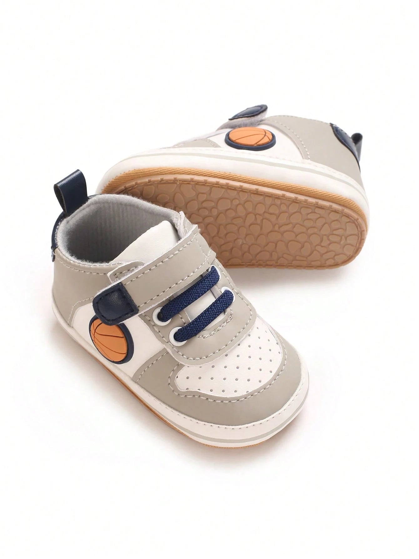 0-1 Year Old Infant Boy Fashion Sports Shoes, Newborn Toddler Soft Sole Anti-Slip Walking Shoes
