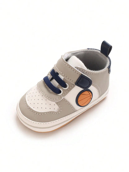 0-1 Year Old Infant Boy Fashion Sports Shoes, Newborn Toddler Soft Sole Anti-Slip Walking Shoes