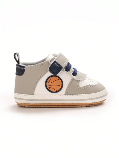 0-1 Year Old Infant Boy Fashion Sports Shoes, Newborn Toddler Soft Sole Anti-Slip Walking Shoes
