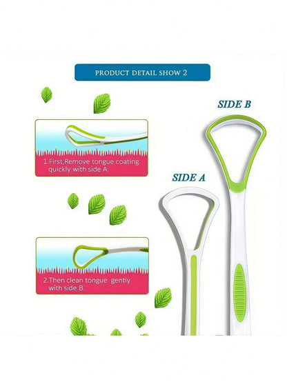 1/2/3/4/5/10/20pcs Pink Blue Purple Tongue Cleaner Designed To Effectively Remove Bacteria, Food Residue And Odor-Causing Substances From The Tongue Surface. Suitable For Christmas Decoration, Holiday