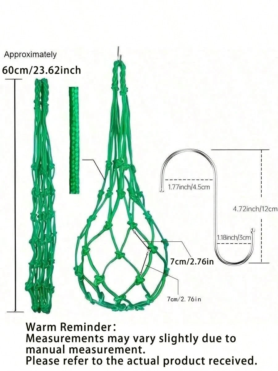 1/2/3/5pcs Randomly Colored Pet Feeder, Bag Feeding Net For Chickens, Duck And Goose Foraging Net, Hanging Fruit And Vegetable Feeder, Chicken Cage Toy