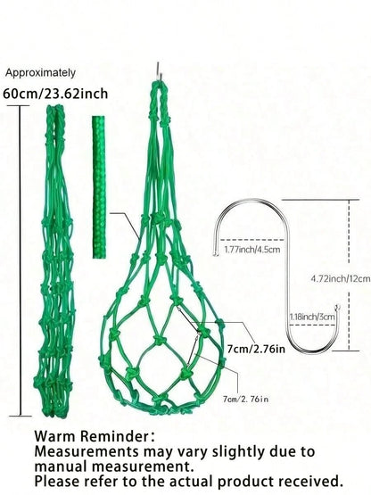1/2/3/5pcs Randomly Colored Pet Feeder, Bag Feeding Net For Chickens, Duck And Goose Foraging Net, Hanging Fruit And Vegetable Feeder, Chicken Cage Toy