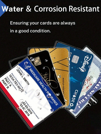 1/2/4/5/8/10pcs Medical Insurance Card Protector Transparent PVC Waterproof Medical Card/Social Security Card Protector- Transparent Vinyl Plastic Card Holder, Suitable For Insurance Card, Social Sec