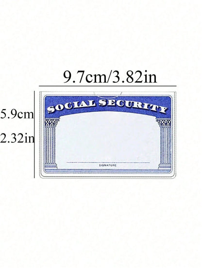 1/2/4/5/8/10pcs Medical Insurance Card Protector Transparent PVC Waterproof Medical Card/Social Security Card Protector- Transparent Vinyl Plastic Card Holder, Suitable For Insurance Card, Social Sec