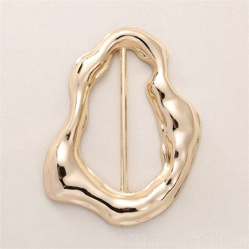 1/2/4/5/9pcs Metal Asymmetric Shaped Decorative Buckle Scarf Buckle Headscarf Buckle Clothing Corner Knot Buckle Swimsuit Buckle Dress Waist Buckle Coat Trench Coat Waist Buckle Belt Buckle Holiday Gi