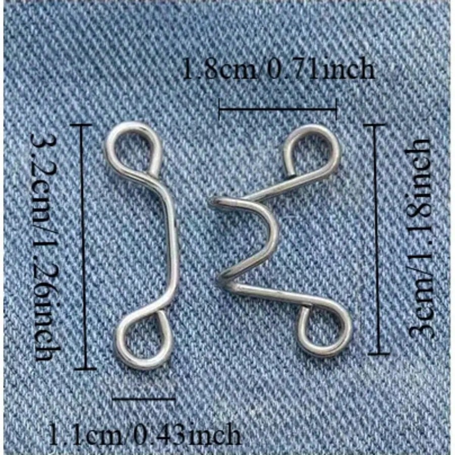 1/2/4pcs Round Waist Cinching Clips, Suitable For Jeans, Skirts, Pants, Collars, Unisex, High-Quality Metal Material, Durable, Quick Adjustment Without Tools, Metal Anti-Slip Brooch, Fashionable Detac