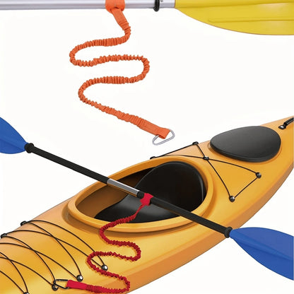 1/2 Kayak Paddle Leash, Paddle Anti-Loss Rope, High Visibility Durable Coiled Lanyard With Safety Hook, Anti-Loss Safety Fixing Accessory, Suitable For Canoes And Kayaks, Assault Boat Foot Rope, Canoe