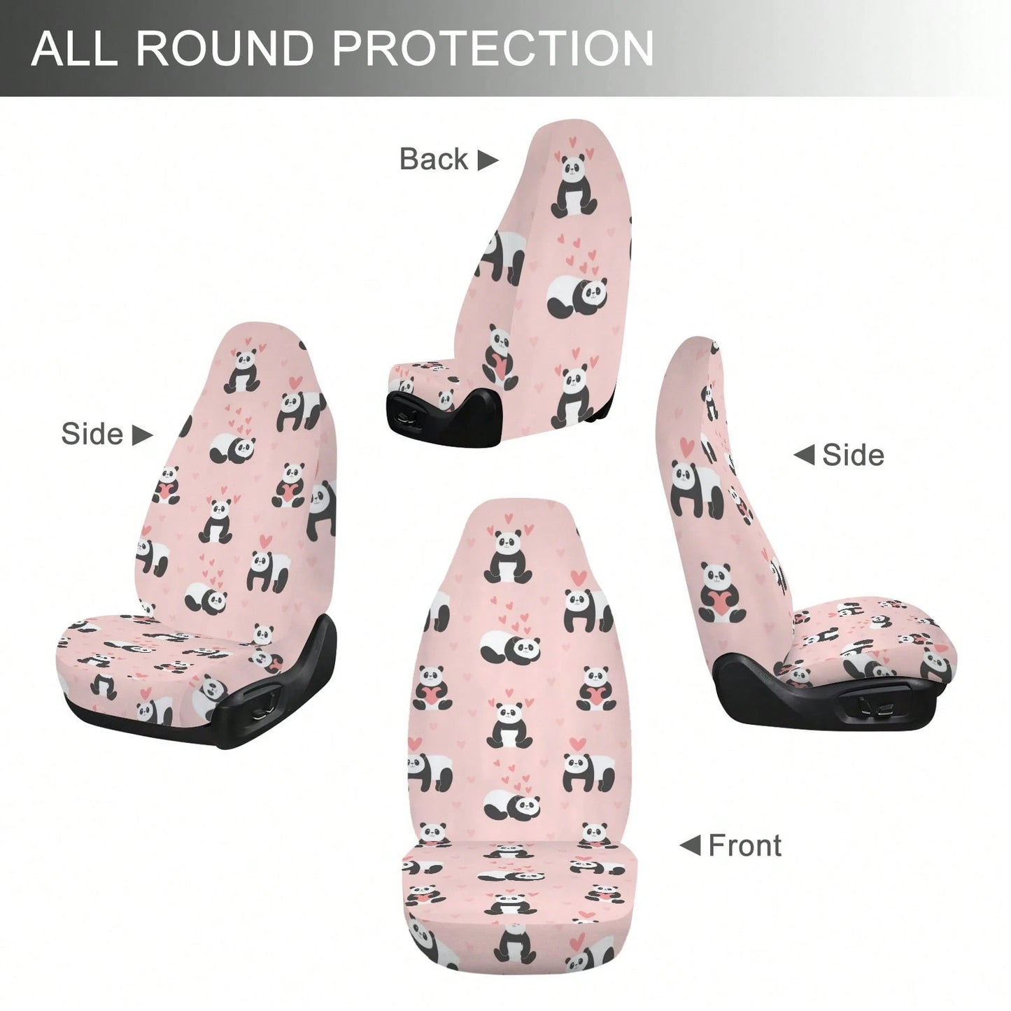 1/ 2 Pcs Moon Phase Floral Print Car Seat Covers, Breathable & Comfortable, Easy To Install & Clean, All-Around Seat Protection, Compatible With Most Vehicle Models, Celestial Boho Style, Automotive
