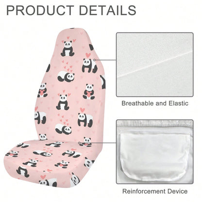 1/ 2 Pcs Moon Phase Floral Print Car Seat Covers, Breathable & Comfortable, Easy To Install & Clean, All-Around Seat Protection, Compatible With Most Vehicle Models, Celestial Boho Style, Automotive