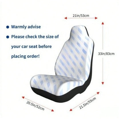 1/ 2 Pcs Moon Phase Floral Print Car Seat Covers, Breathable & Comfortable, Easy To Install & Clean, All-Around Seat Protection, Compatible With Most Vehicle Models, Celestial Boho Style, Automotive