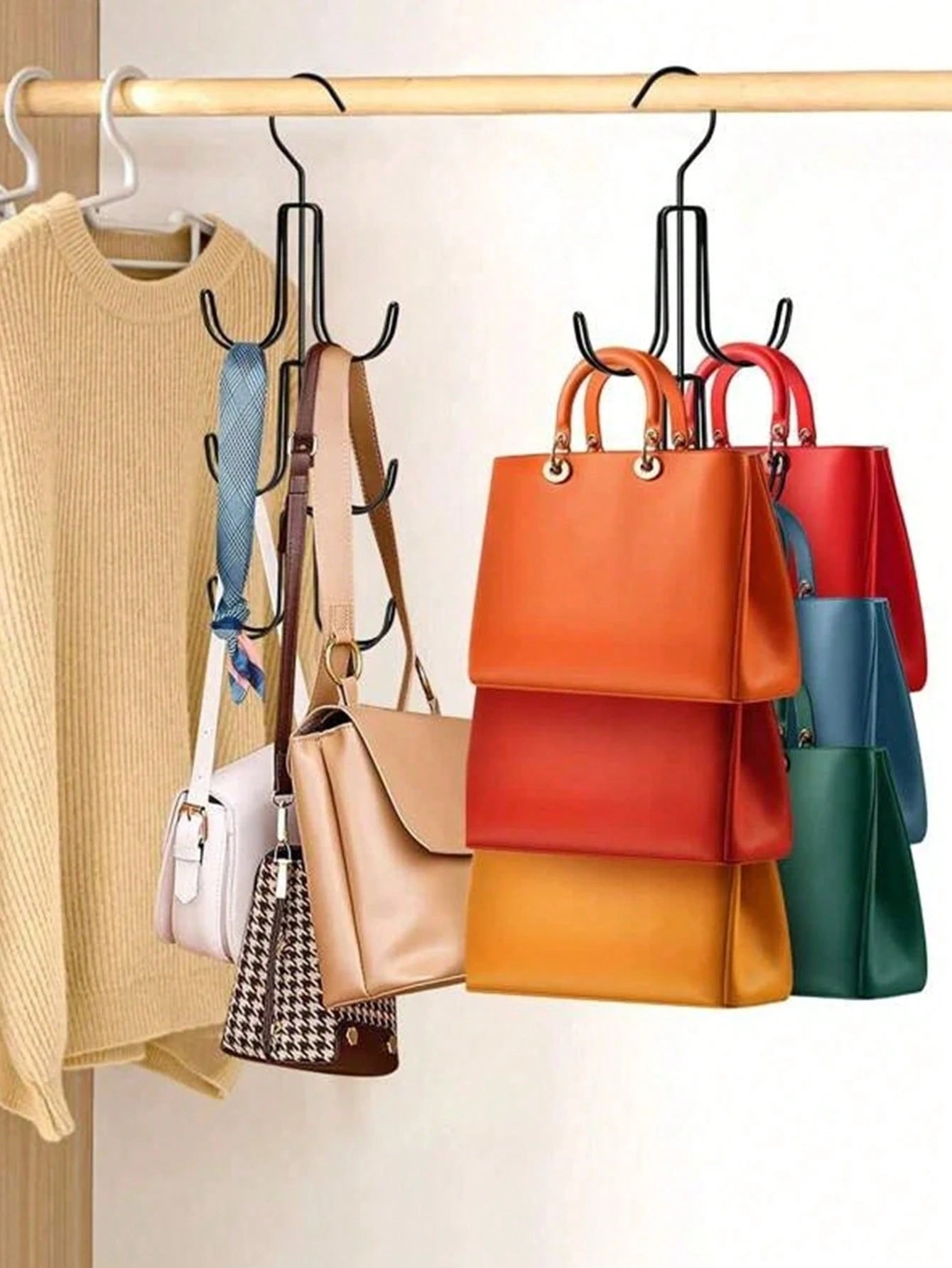 1/2pcs Bag Rack Hooks Multi-Function Belt Tie Strap Hanger Hook, Gender Reveal Party, Perfect For Birthdays, Weddings, Parties, The Perfect Gift For Colleagues, Friends, And Family, Back To School