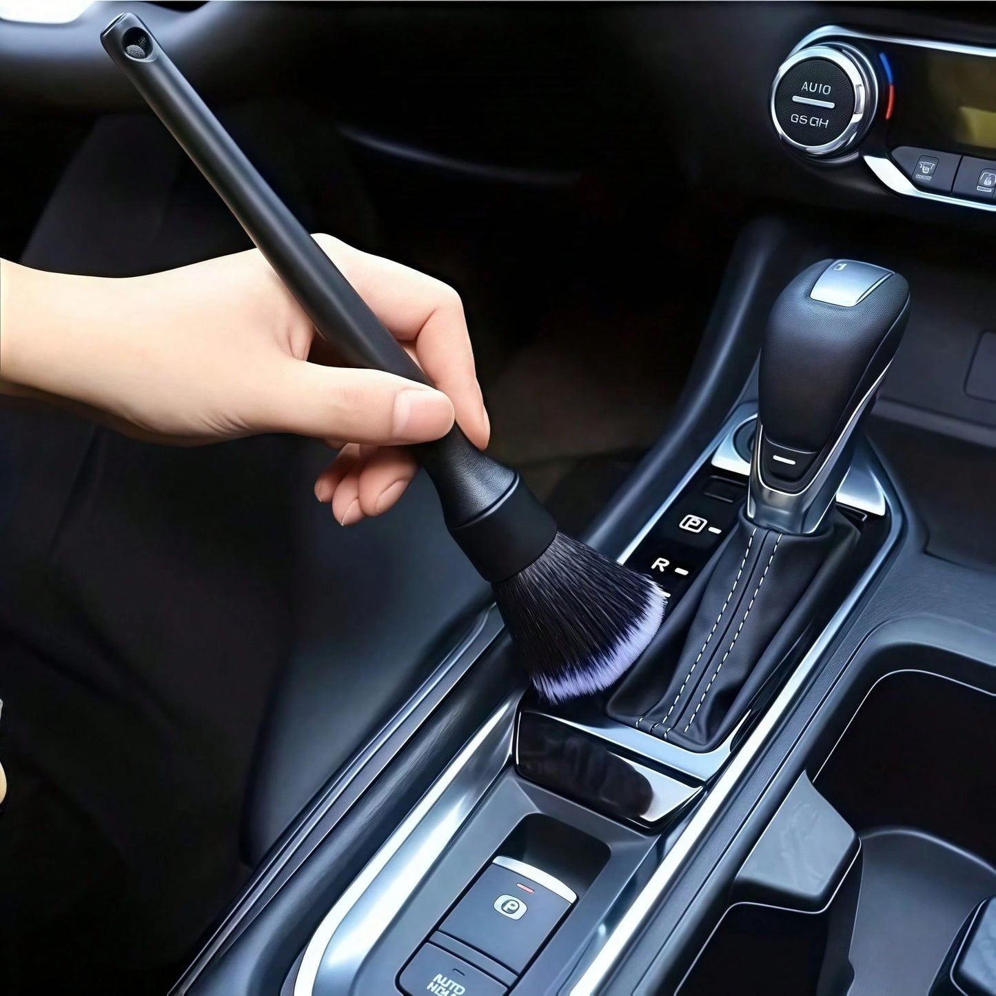 1/2pcs Car Air Vent Dusting Brush, Long And Short Styles Available, Gap Cleaning Brush With Soft Bristles, Non-Scratch Interior, Deep Crevice Dust And Dirt Removal