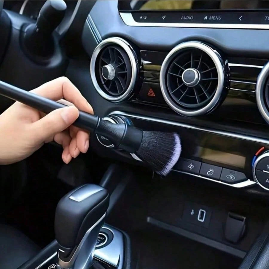 1/2pcs Car Air Vent Dusting Brush, Long And Short Styles Available, Gap Cleaning Brush With Soft Bristles, Non-Scratch Interior, Deep Crevice Dust And Dirt Removal