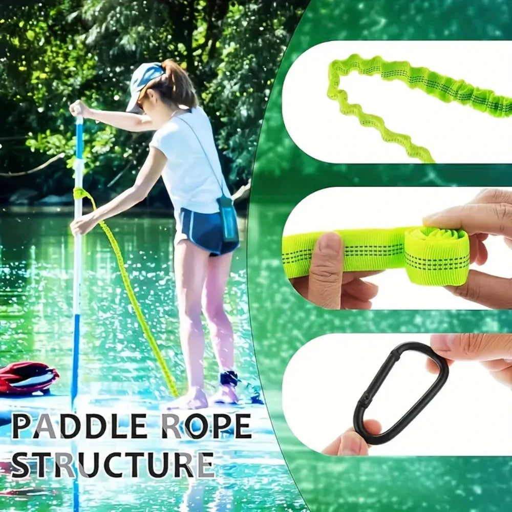 1/2pcs Kayak Paddle Lanyard- High Visibility Durable Coiled Lanyard With Hook, Anti-Loss Fixing Accessory, Kayaking Supplies, Suitable For Canoe And Kayak, Assault Boat Foot Rope, Boat Accessories, I