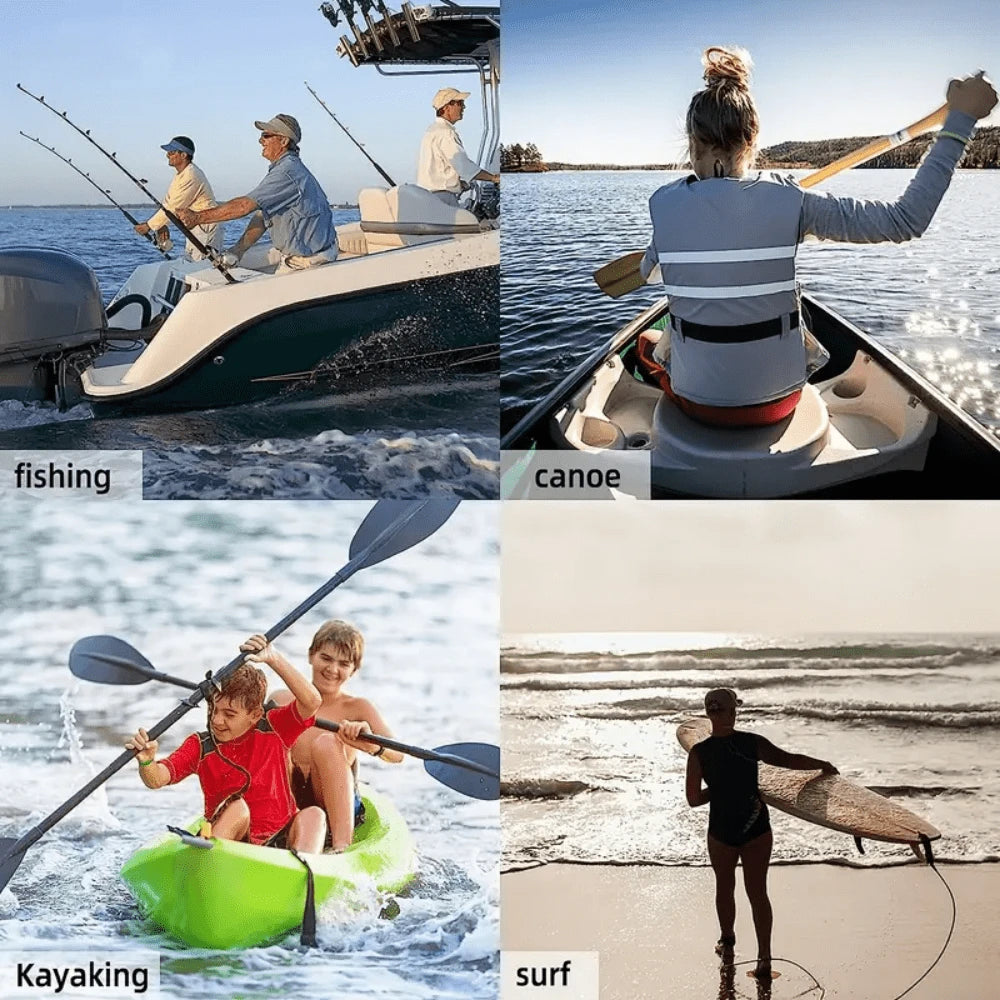 1/2pcs Kayak Paddle Lanyard- High Visibility Durable Coiled Lanyard With Hook, Anti-Loss Fixing Accessory, Kayaking Supplies, Suitable For Canoe And Kayak, Assault Boat Foot Rope, Boat Accessories, I