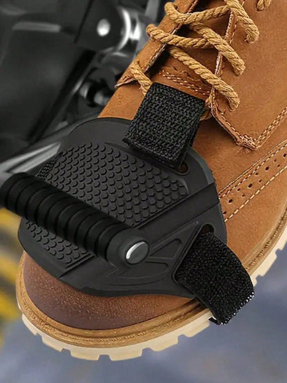 1/2pcs Motorcycle Gear Shift Shoe Cover Pad, Riding Gear Shift Lever Pad, Honeycomb Anti-Slip Shoe Face Protective Cover