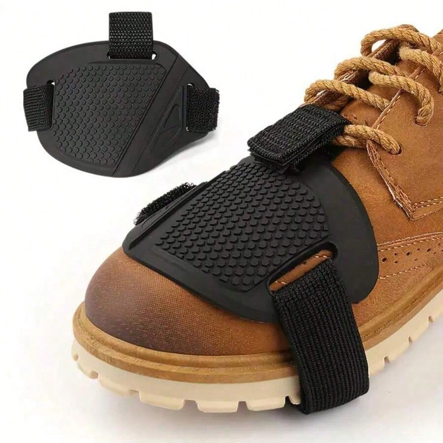 1/2pcs Motorcycle Gear Shift Shoe Cover Pad, Riding Gear Shift Lever Pad, Honeycomb Anti-Slip Shoe Face Protective Cover