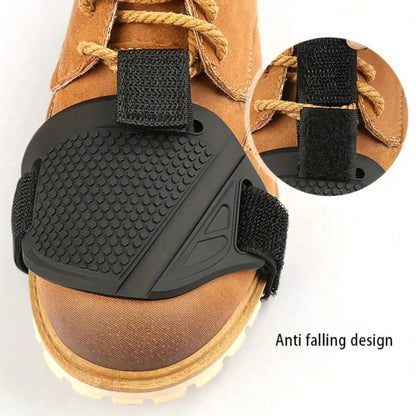 1/2pcs Motorcycle Gear Shift Shoe Cover Pad, Riding Gear Shift Lever Pad, Honeycomb Anti-Slip Shoe Face Protective Cover