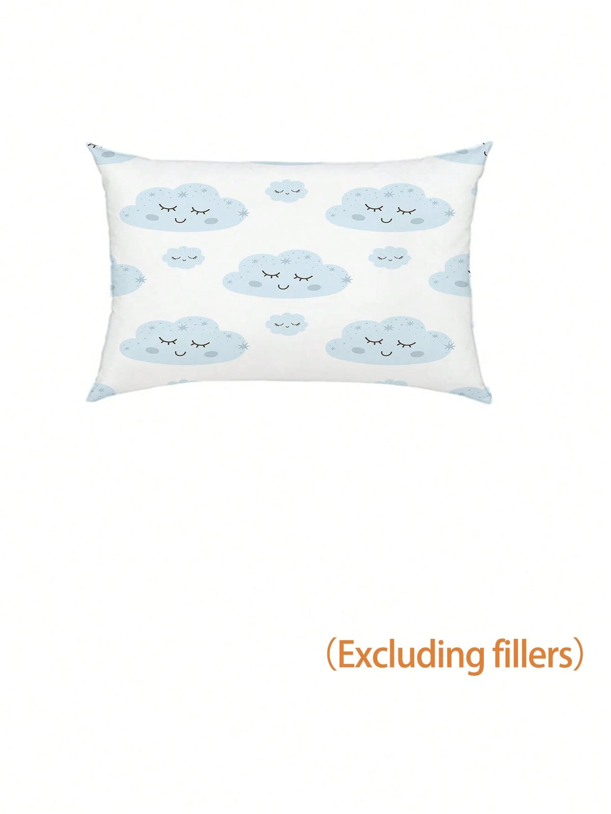 1/2pcs Set Reversible Cute Blue Cloud Baby Bedding Set- Soft Hypoallergenic Baby Crib Sheet & Duvet Cover Set With Smiling Face And Star Pattern, Essential For Children