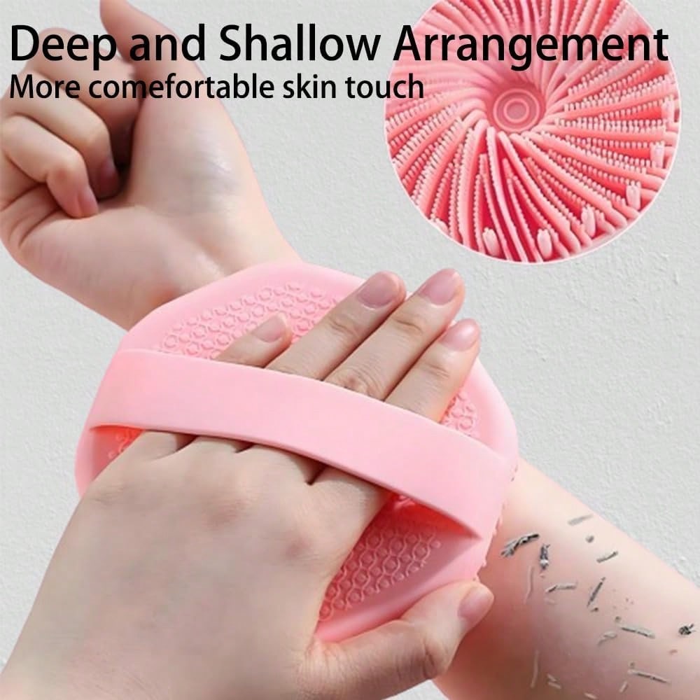 1/2pcs Soft Silicone Bath Brush, Body Cleansing Brush, Shower Brush, Deep Cleaning, Multi-Color Options, Hanging Bath Tool, Gentle And Hygienic, Suitable For Sensitive Skin, Effectively Exfoliates And