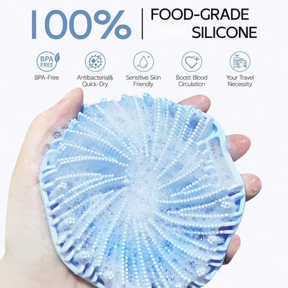 1/2pcs Soft Silicone Bath Brush, Body Cleansing Brush, Shower Brush, Deep Cleaning, Multi-Color Options, Hanging Bath Tool, Gentle And Hygienic, Suitable For Sensitive Skin, Effectively Exfoliates And