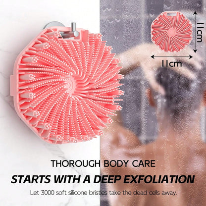 1/2pcs Soft Silicone Bath Brush, Body Cleansing Brush, Shower Brush, Deep Cleaning, Multi-Color Options, Hanging Bath Tool, Gentle And Hygienic, Suitable For Sensitive Skin, Effectively Exfoliates And