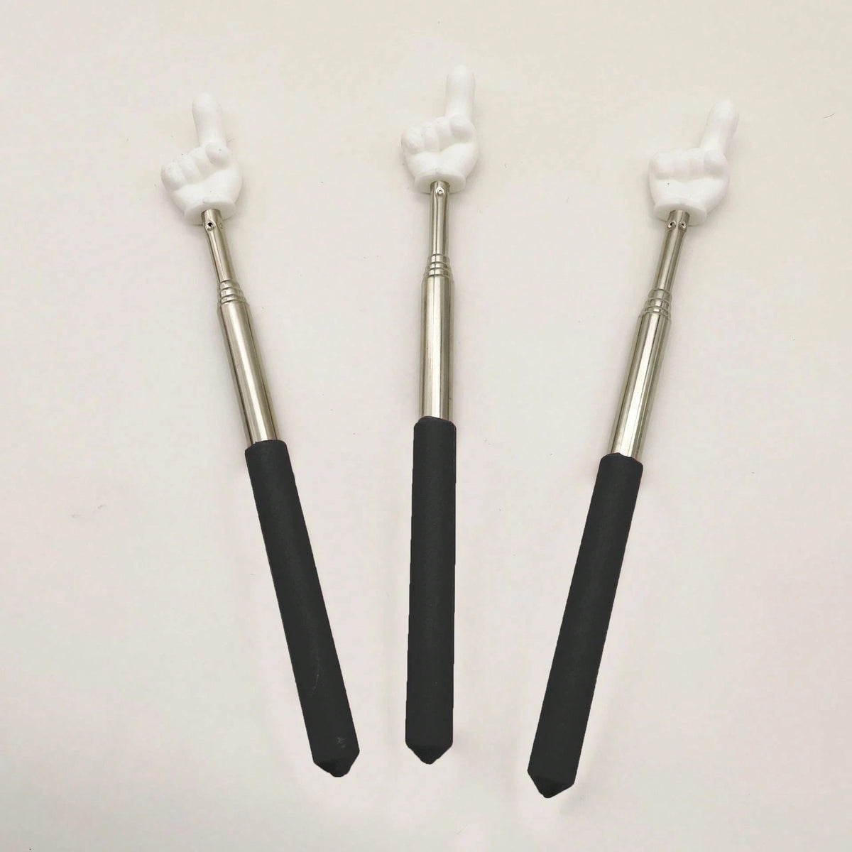 1/2Pcs Telescopic Teachers Pointer, Extendable Hand Pointer Finger Pointer Stick, Mini Retractable Classroom Pointer For Elementary School Kindergarten Teacher, Classroom Supplies (Black), Back To Sch