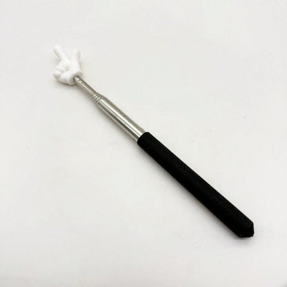 1/2Pcs Telescopic Teachers Pointer, Extendable Hand Pointer Finger Pointer Stick, Mini Retractable Classroom Pointer For Elementary School Kindergarten Teacher, Classroom Supplies (Black), Back To Sch