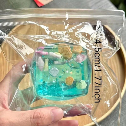 1 3D Cartoon Decoration Simulation Cube| Infinite Squeezing Toy, Mixed Colors, Perfect For Easter, Halloween, Christmas, Birthdays, Giving Gifts, And School Prizes.