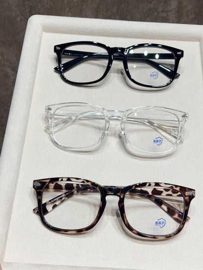 1/3pcs Anti-Blue Light Glasses, Suitable For Computer Reading/Gaming/TV/Mobile, Unisex, Relieve Eye Fatigue, Multiple Colors Available (Black Glasses, Leopard Print Glasses, Transparent Glasses, Etc.)