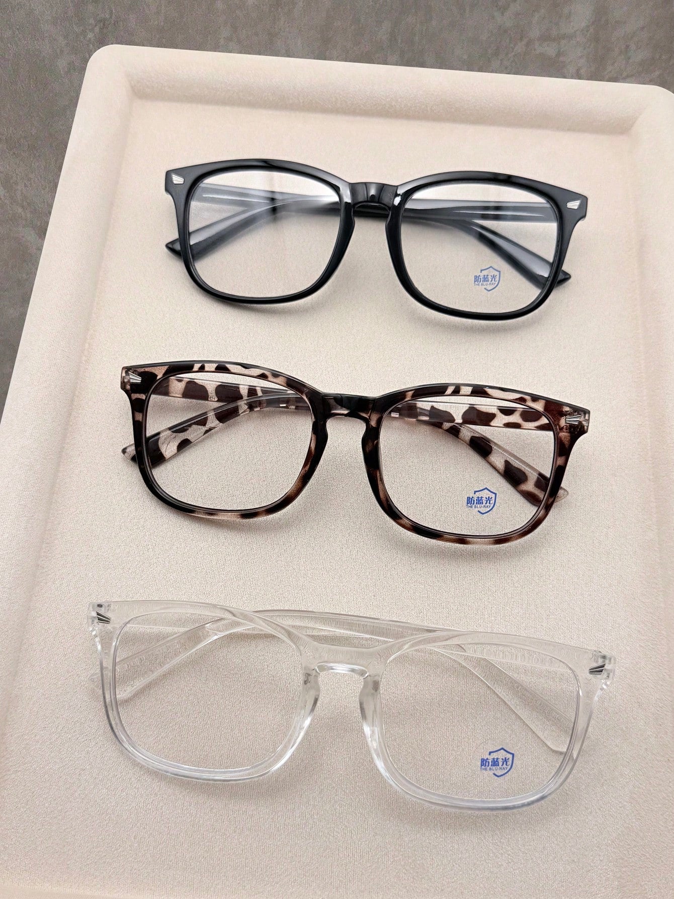 1/3pcs Anti-Blue Light Glasses, Suitable For Computer Reading/Gaming/TV/Mobile, Unisex, Relieve Eye Fatigue, Multiple Colors Available (Black Glasses, Leopard Print Glasses, Transparent Glasses, Etc.)