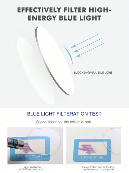 1/3pcs Anti-Blue Light Glasses, Suitable For Computer Reading/Gaming/TV/Mobile, Unisex, Relieve Eye Fatigue, Multiple Colors Available (Black Glasses, Leopard Print Glasses, Transparent Glasses, Etc.)